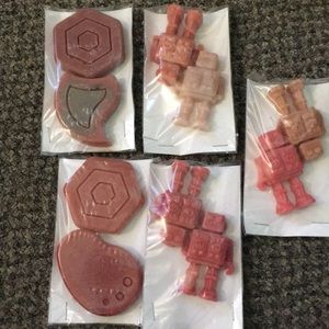 Handcrafted scented wax melts.